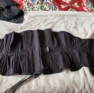Steel boned waist trainer/corset